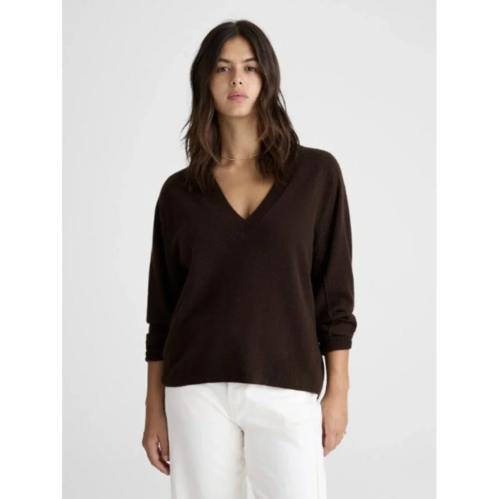 Madewell 100% Cashmere V-Neck Sweater Size XL